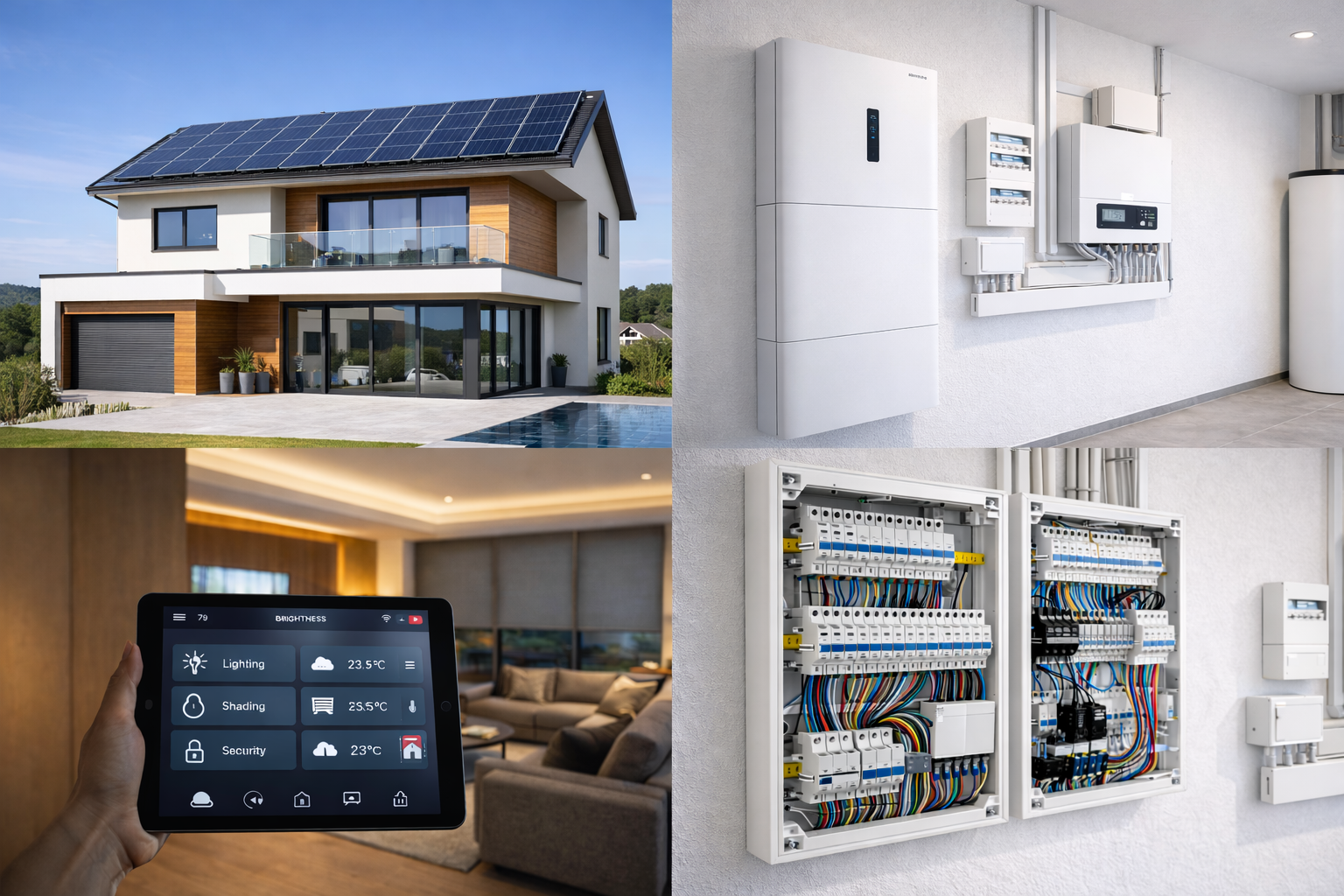Moderne Referenzprojekte für Photovoltaik, Speicher und Elektrotechnik